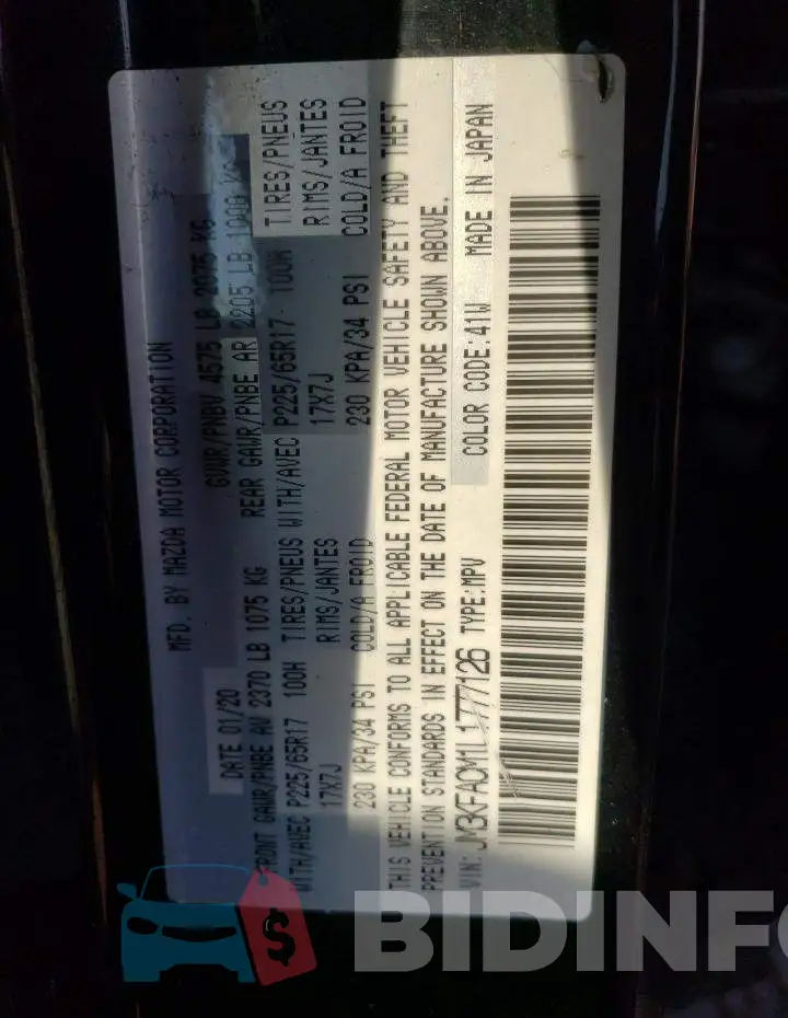 JM3KFACM1L1777126 Photo# 13