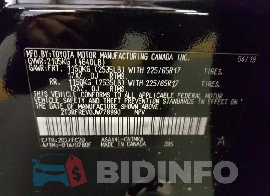 2T3RFREV0JW778990 Photo# 10