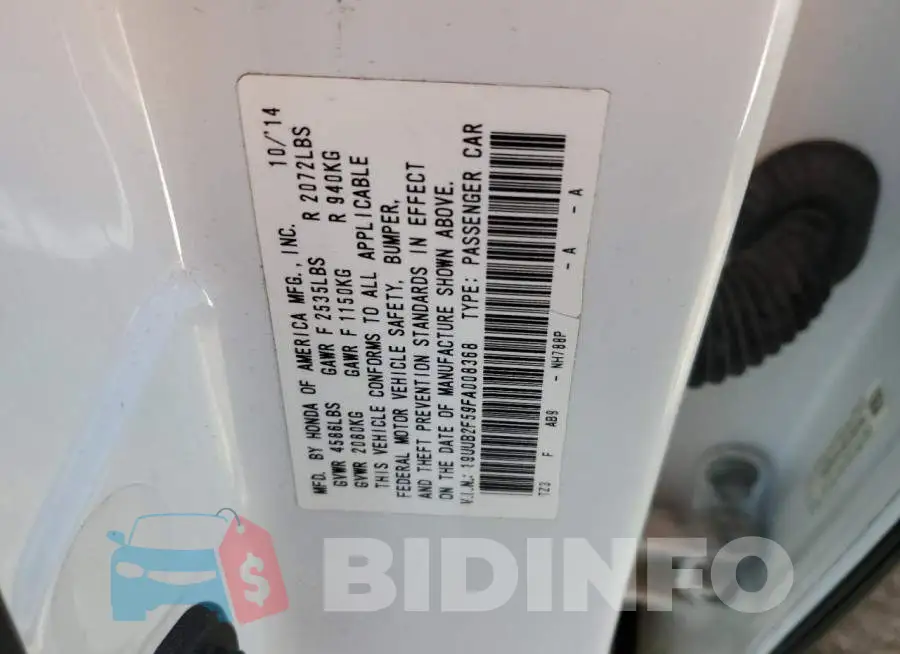 19UUB2F59FA008368 Photo# 12