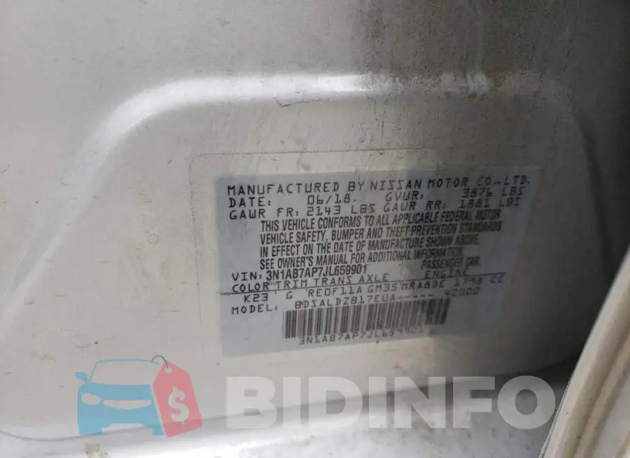3N1AB7AP7JL659901 Photo# 12