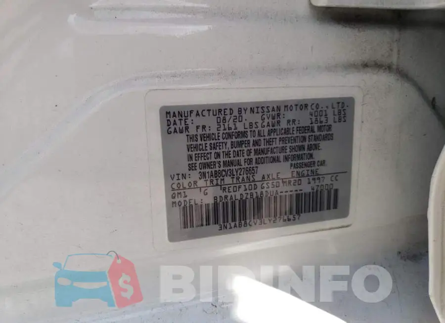 3N1AB8CV3LY276657 Photo# 12