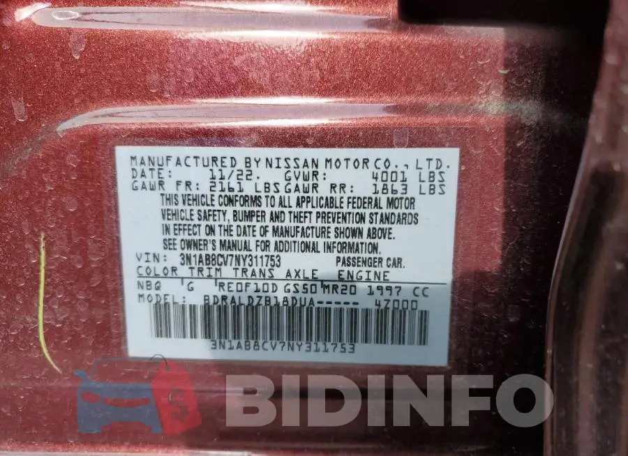 3N1AB8CV7NY311753 Photo# 12