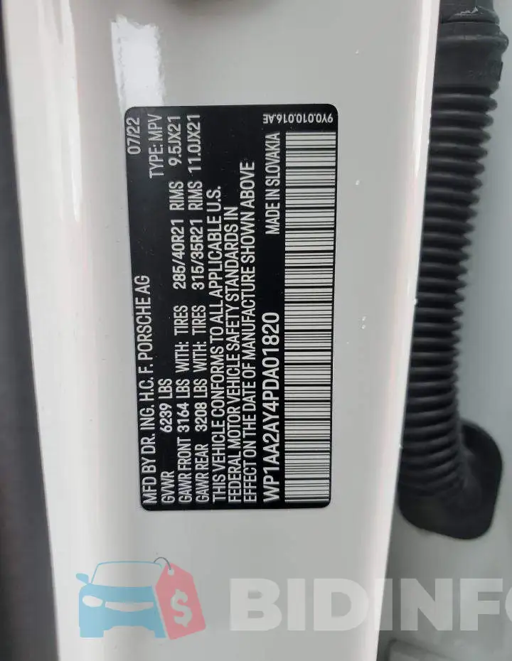 WP1AA2AY4PDA01820 Photo# 12
