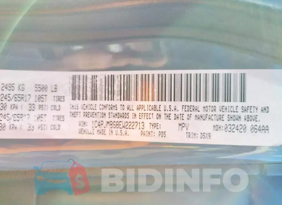 1C4PJMBS8EW222713 Photo# 12