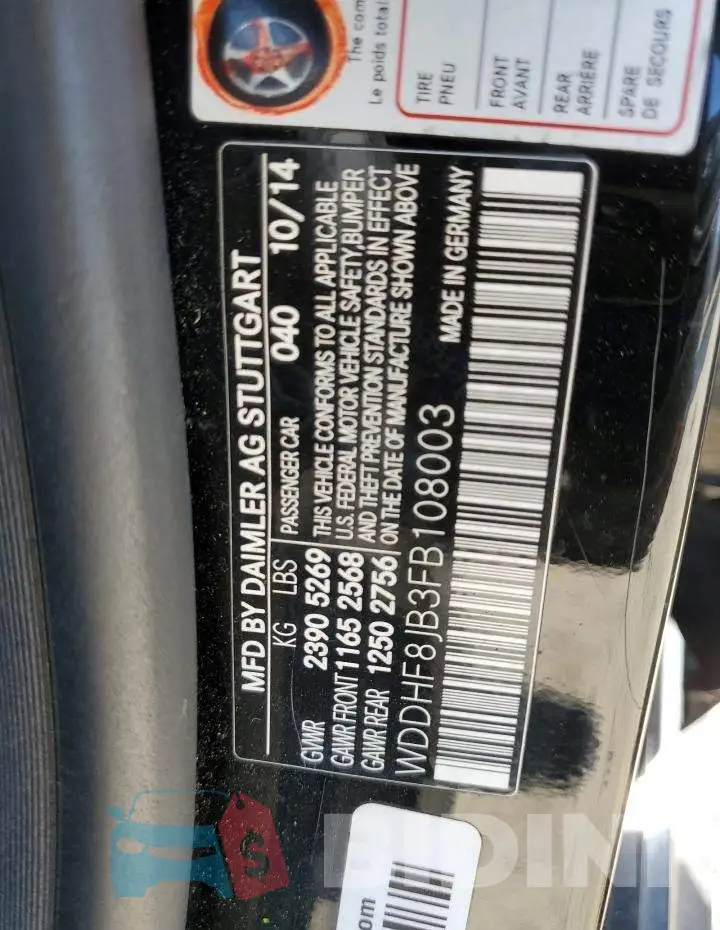 WDDHF8JB3FB108003 Photo# 12