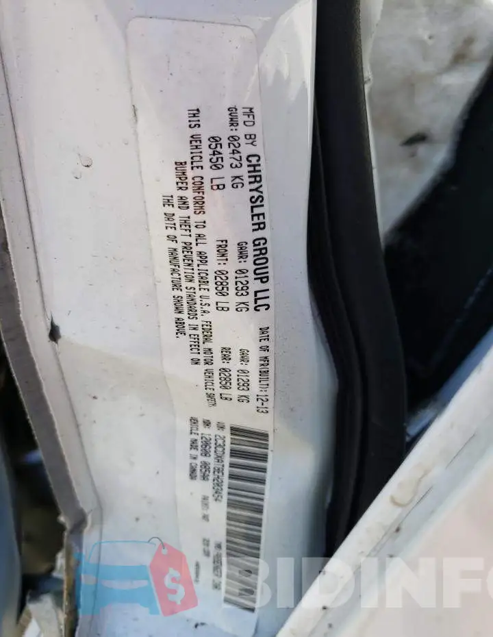 2C3CDXAT8EH203454 Photo# 13