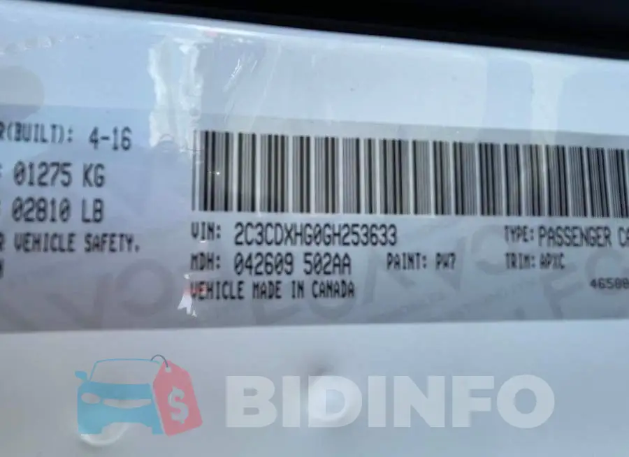 2C3CDXHG0GH253633 Photo# 10