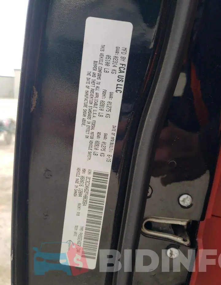 2C3CDXHG2FH863564 Photo# 12