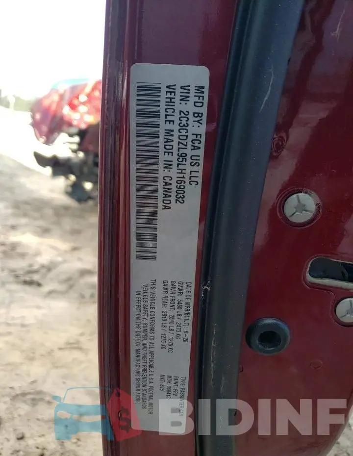 2C3CDZL95LH169032 Photo# 13