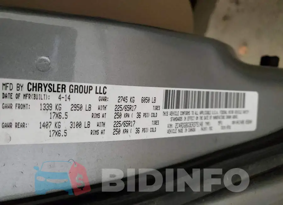 2C4RDGBG3ER375148 Photo# 14