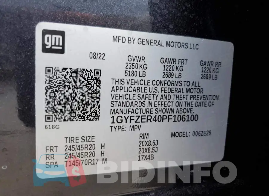 1GYFZER40PF106100 Photo# 12