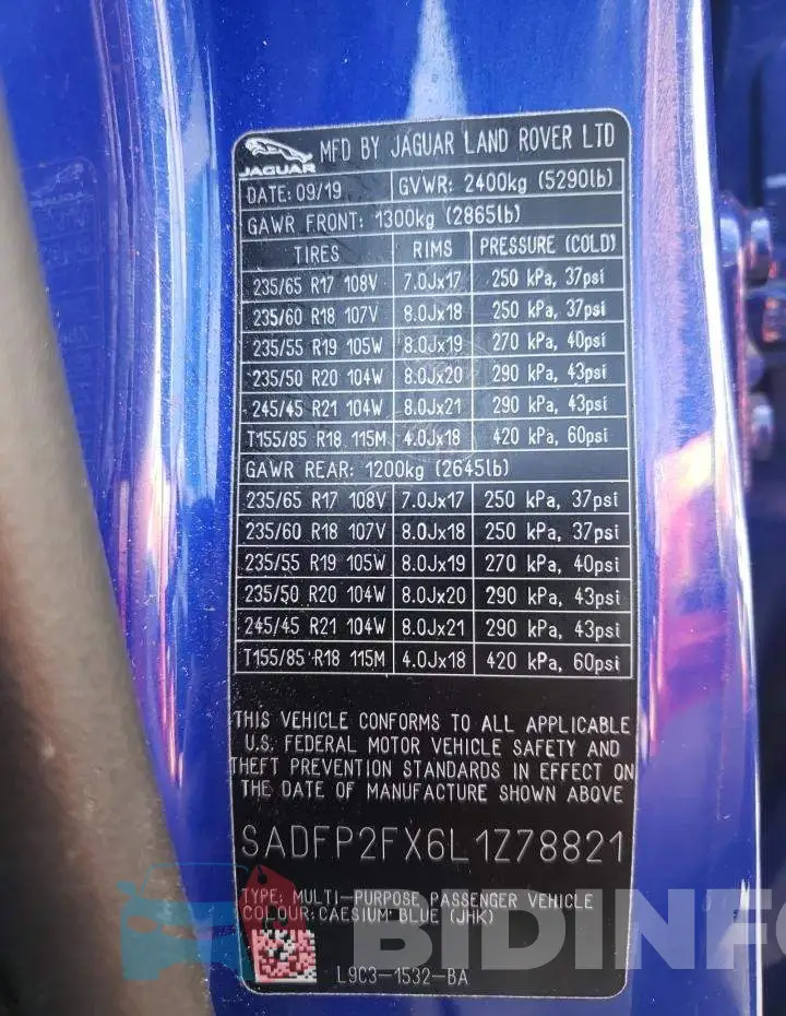 SADFP2FX6L1Z78821 Photo# 13