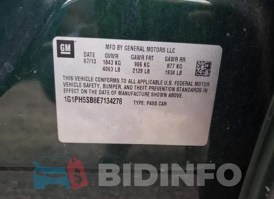 1G1PH5SB8E7134278 Photo# 12