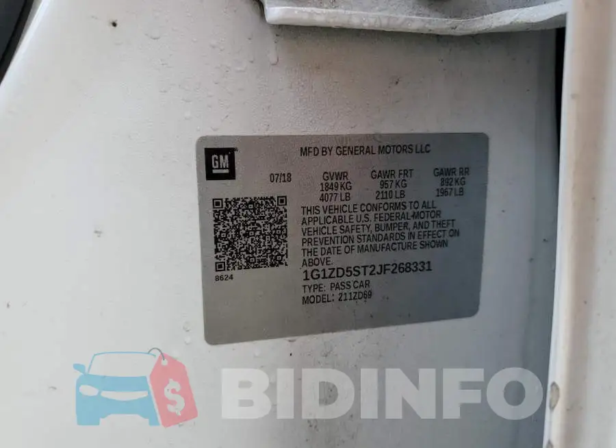 1G1ZD5ST2JF268331 Photo# 13