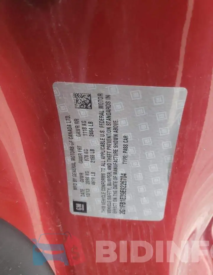 2G1FB1E39E9226704 Photo# 12
