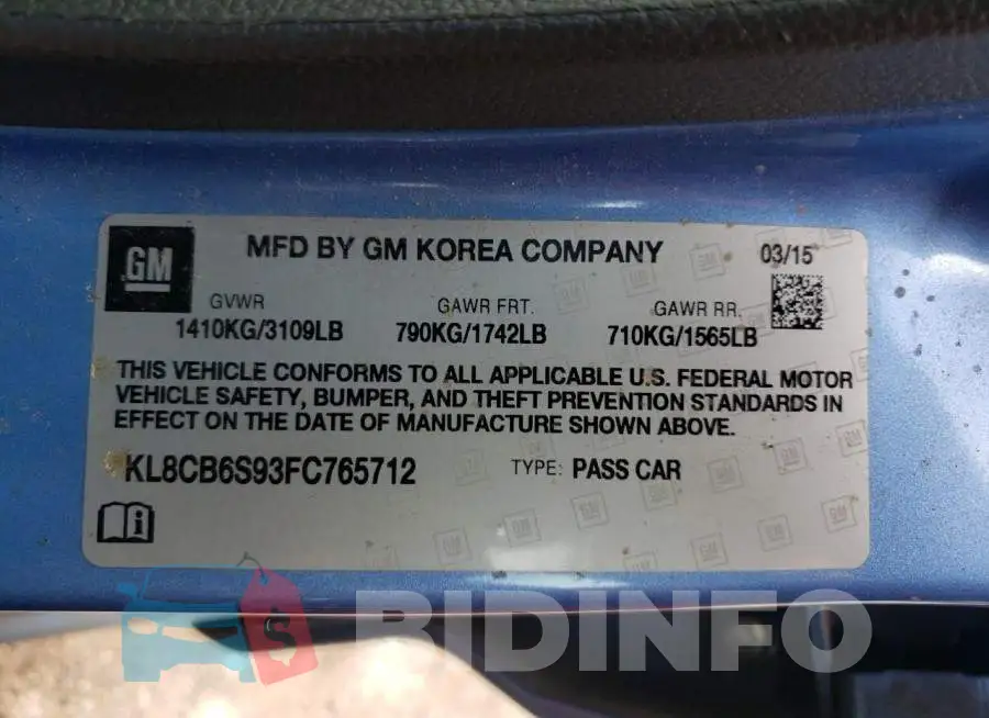KL8CB6S93FC765712 Photo# 12