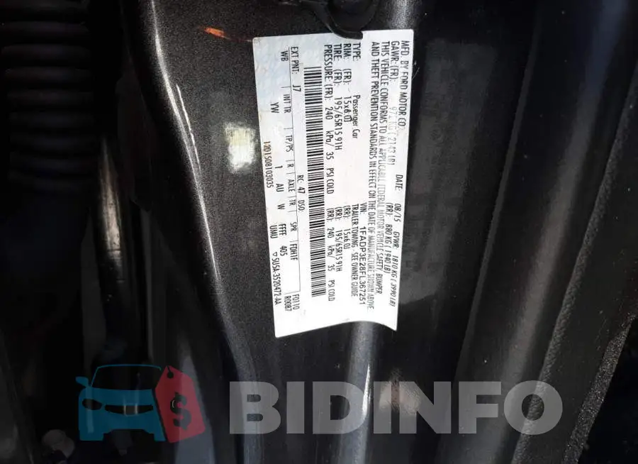 1FADP3E28FL367251 Photo# 10
