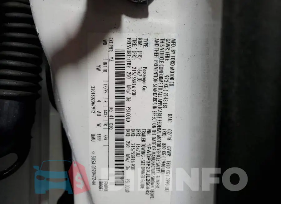 1FADP3F2XJL266882 Photo# 12