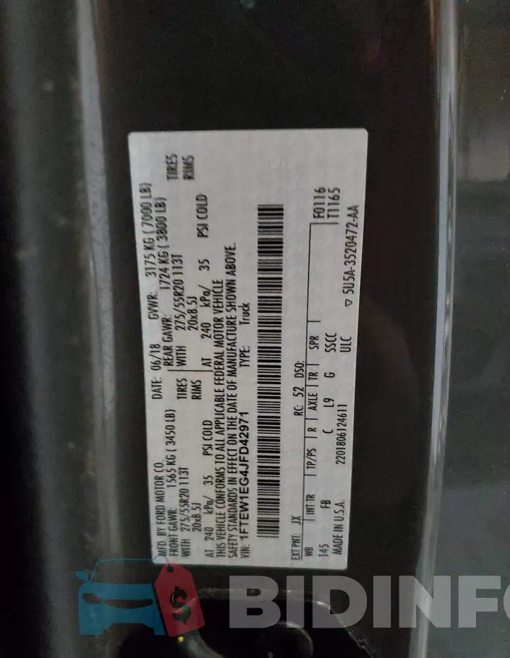 1FTEW1EG4JFD42971 Photo# 13