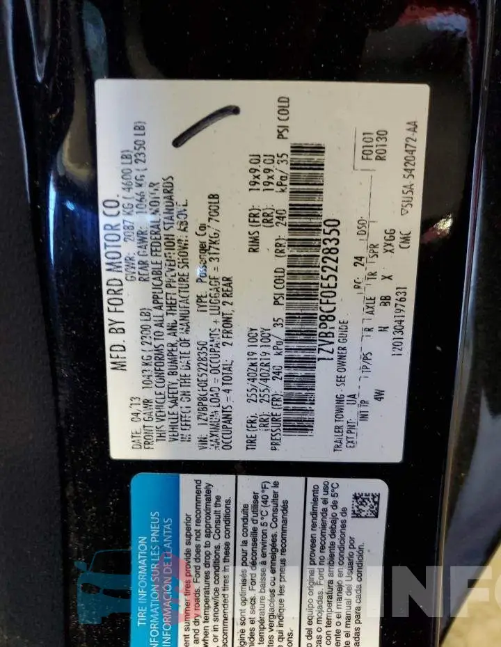 1ZVBP8CF0E5228350 Photo# 13