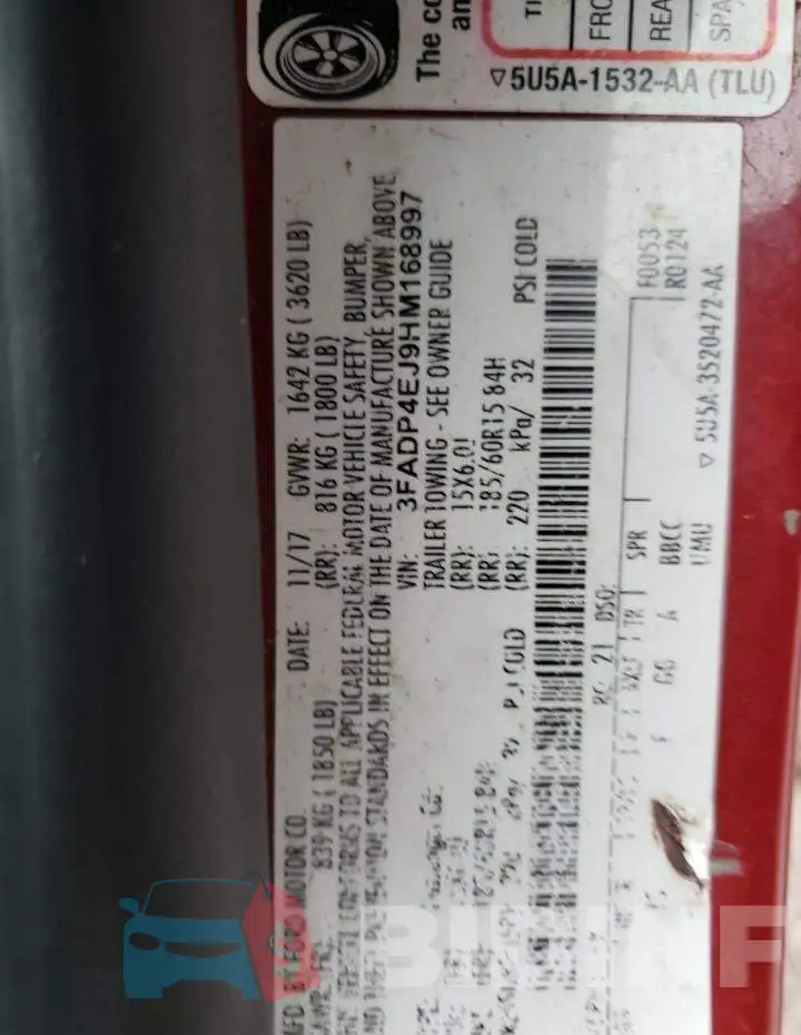 3FADP4EJ9HM168997 Photo# 12