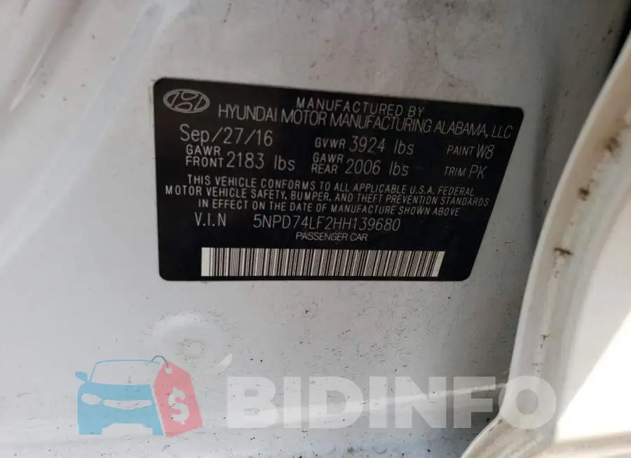 5NPD74LF2HH139680 Photo# 12