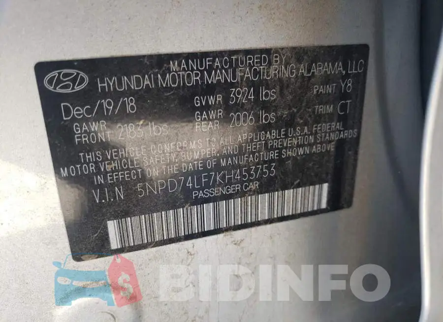 5NPD74LF7KH453753 Photo# 12