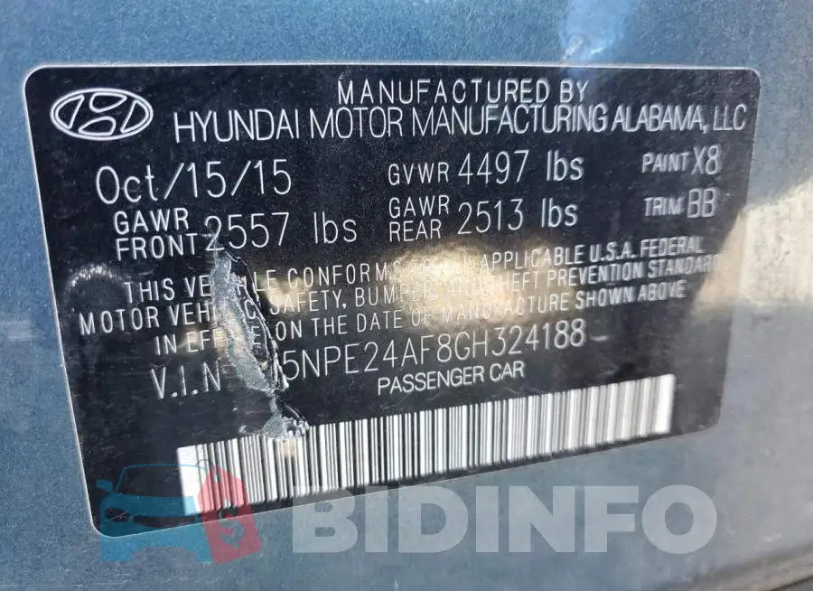 5NPE24AF8GH324188 Photo# 13