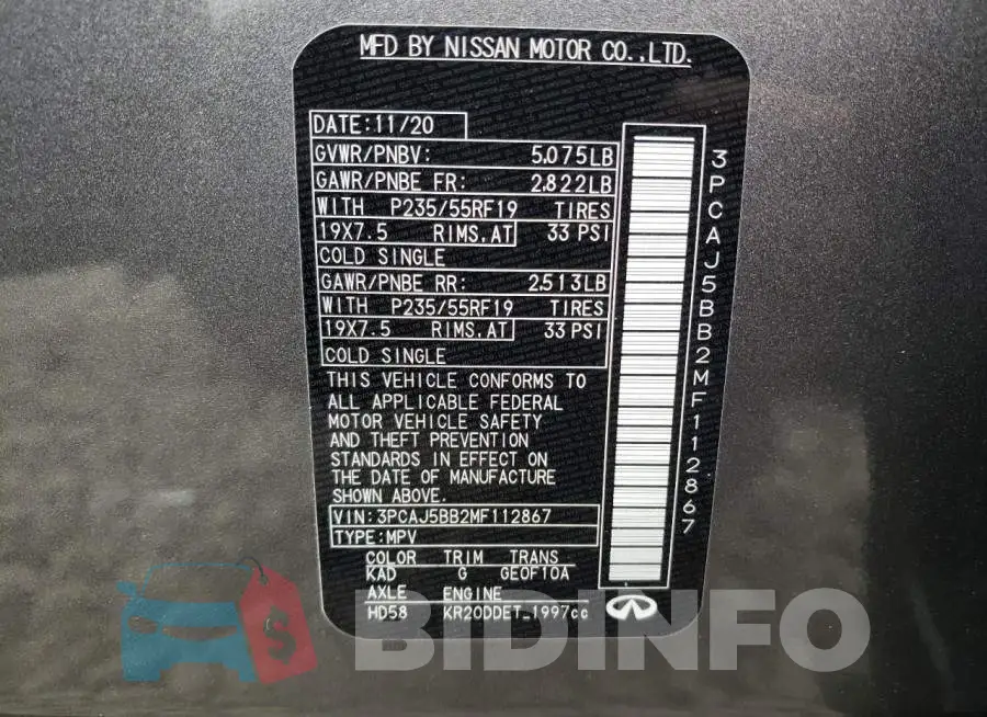 3PCAJ5BB2MF112867 Photo# 14