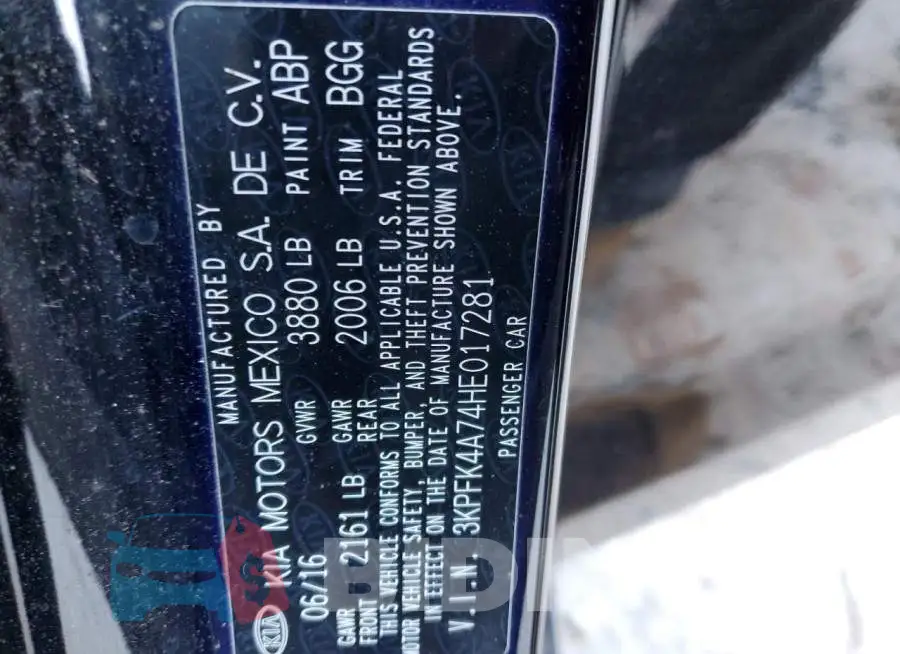 3KPFK4A74HE017281 Photo# 12