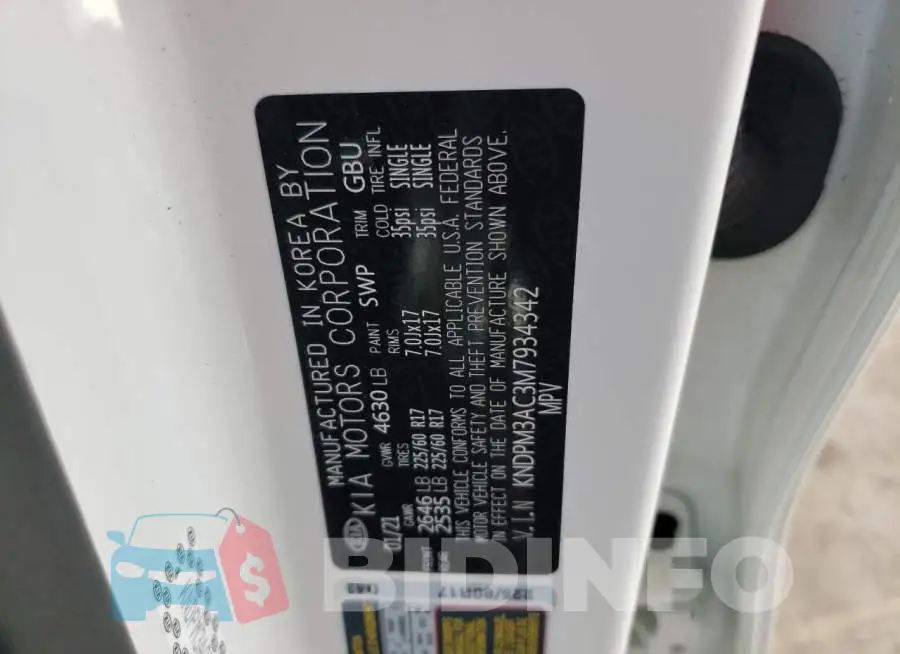 KNDPM3AC3M7934342 Photo# 10