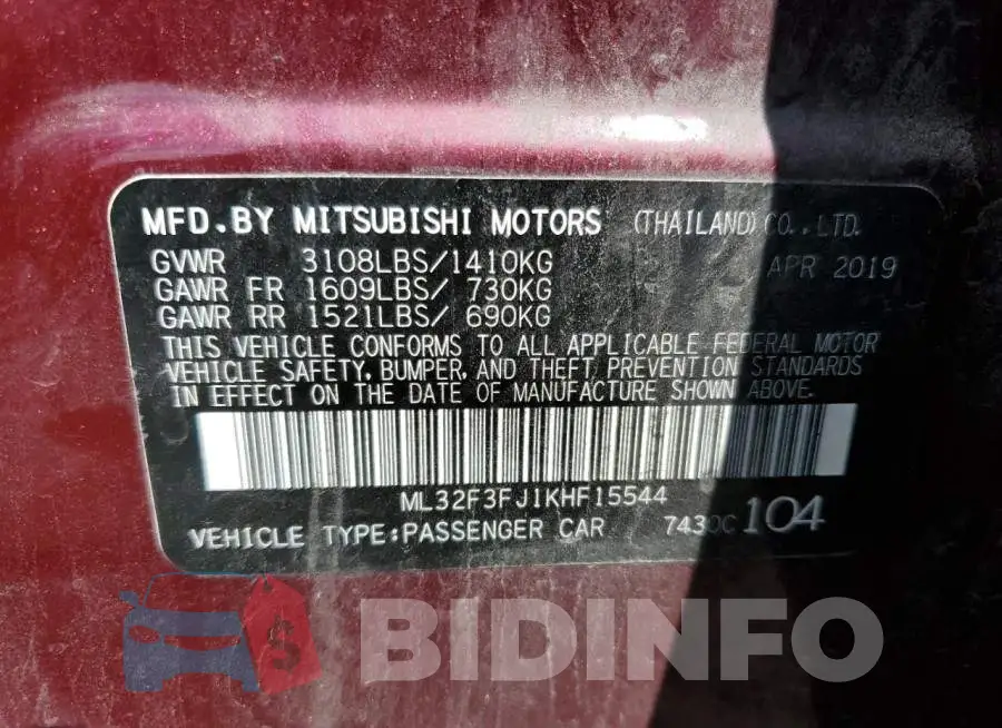 ML32F3FJ1KHF15544 Photo# 10