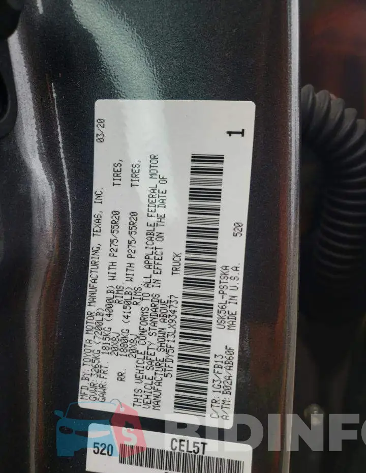 5TFDY5F13LX934737 Photo# 13