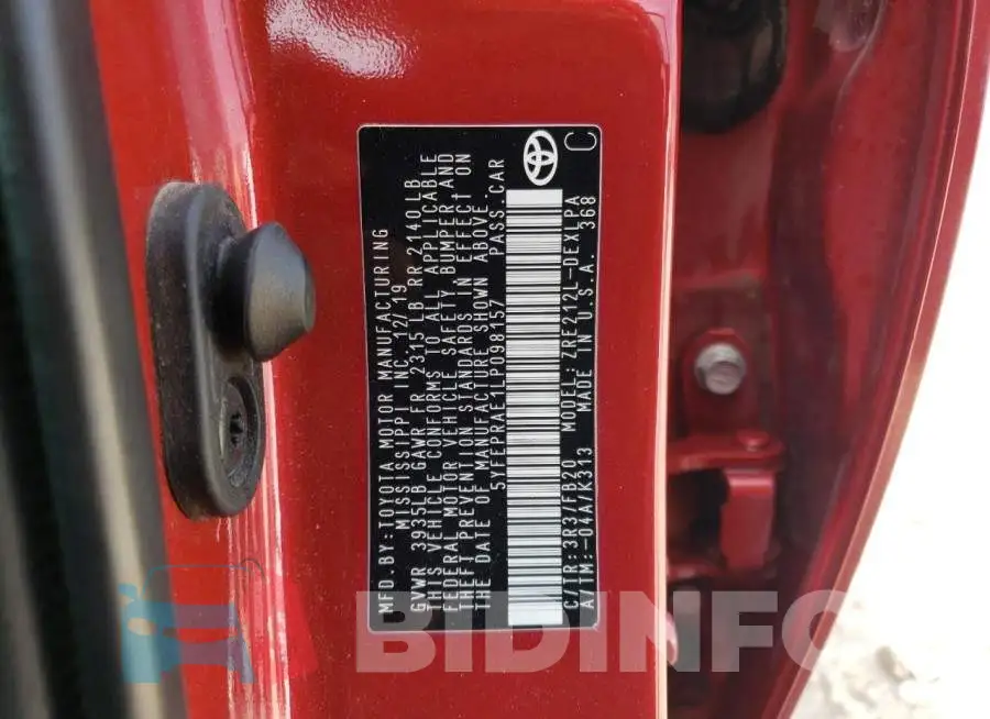 5YFEPRAE1LP098157 Photo# 12