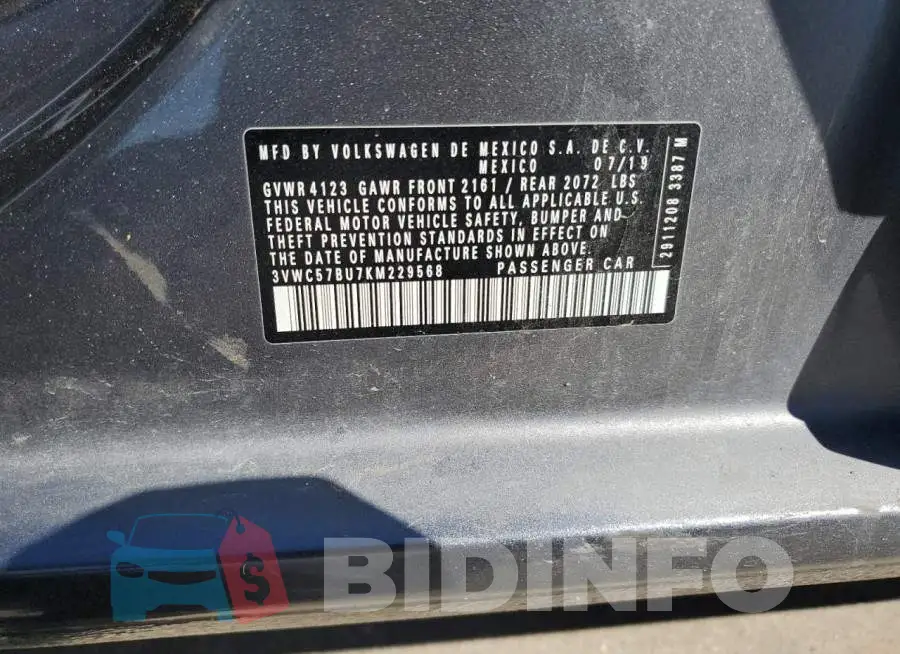 3VWC57BU7KM229568 Photo# 12