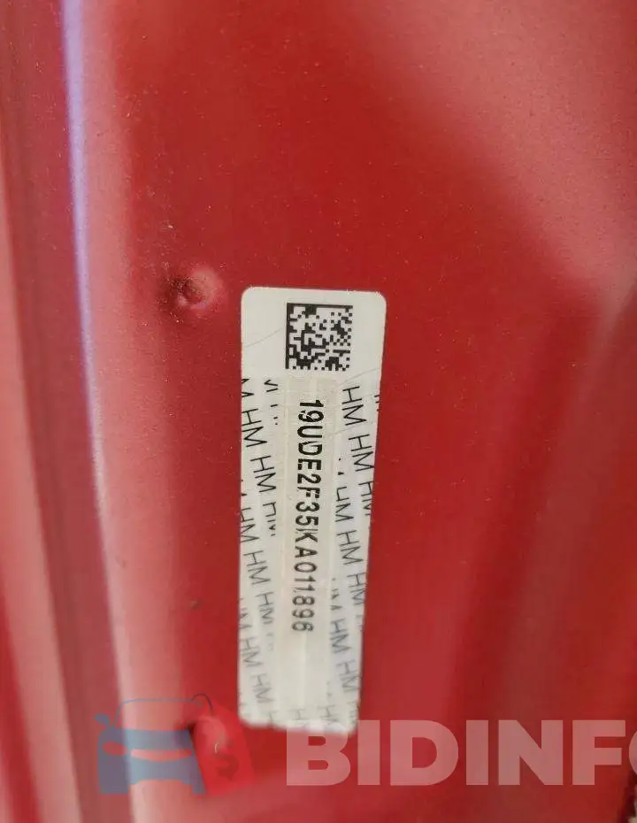 19UDE2F35KA011896 Photo# 12
