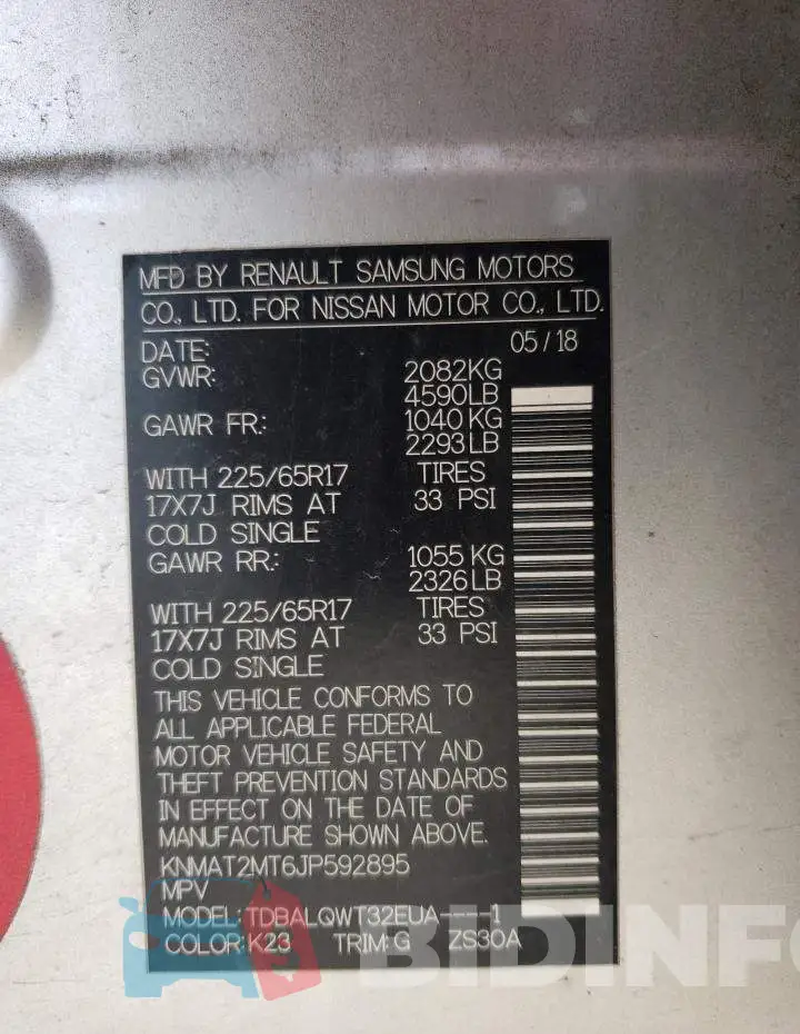 KNMAT2MT6JP592895 Photo# 13