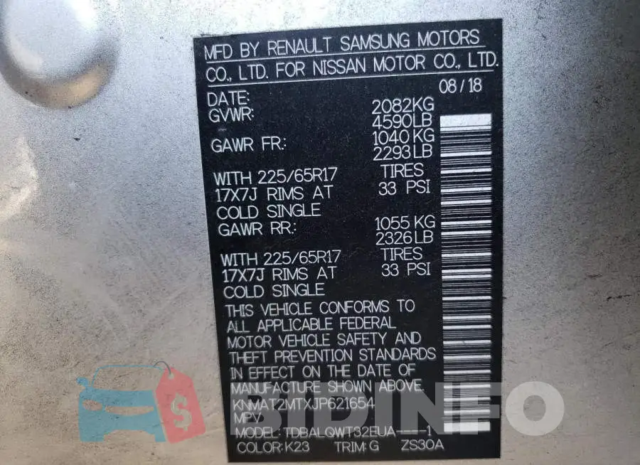 KNMAT2MTXJP621654 Photo# 13