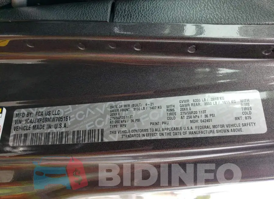 1C4JJXP69MW705161 Photo# 12
