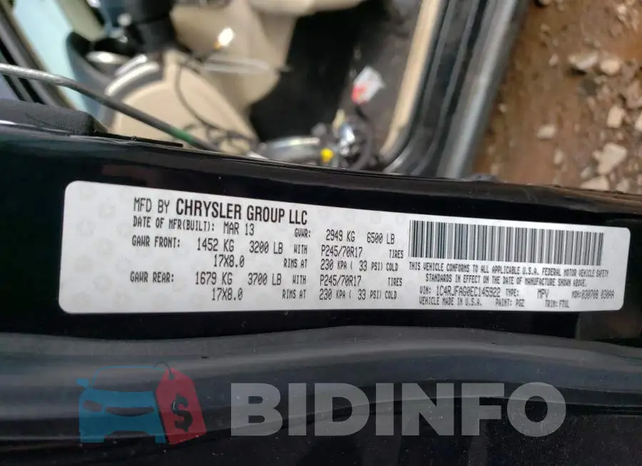 1C4RJFAG0EC145922 Photo# 13