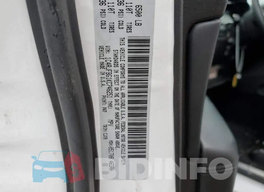 1C4RJFBG1KC746251 Photo# 13