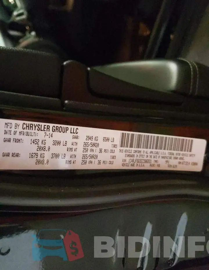 1C4RJFBG5EC586931 Photo# 12