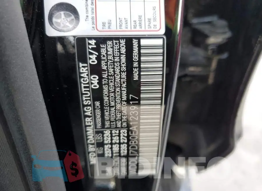 WDDLJ7DB0EA123917 Photo# 12