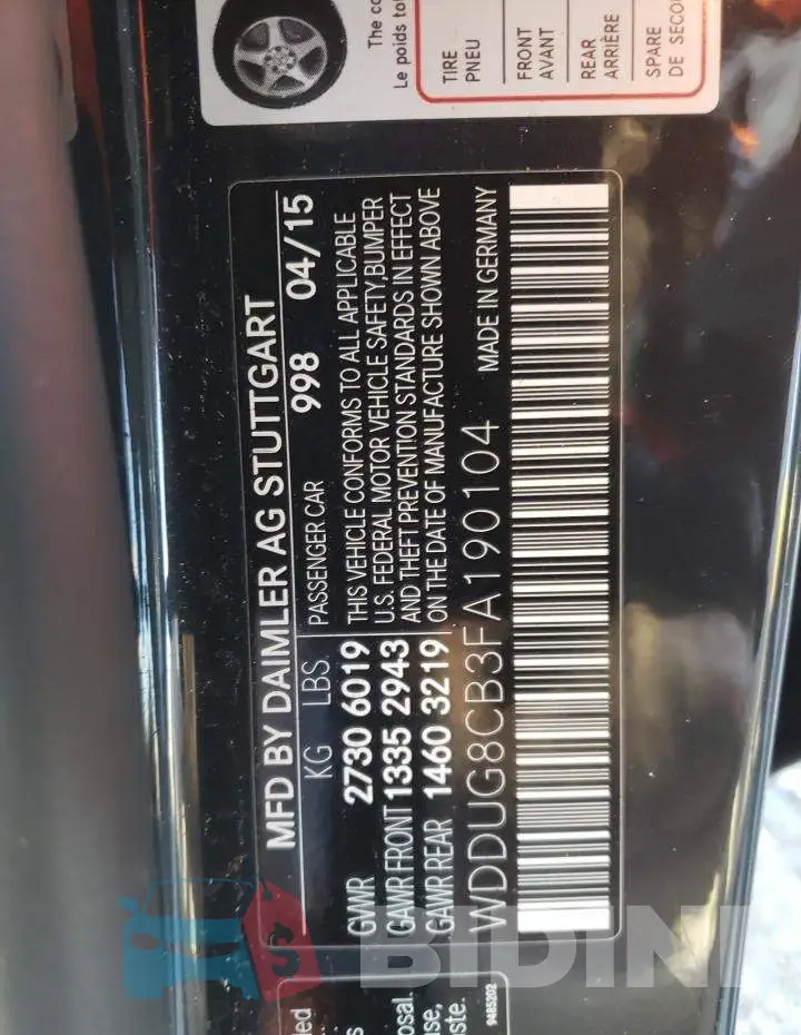 WDDUG8CB3FA190104 Photo# 12