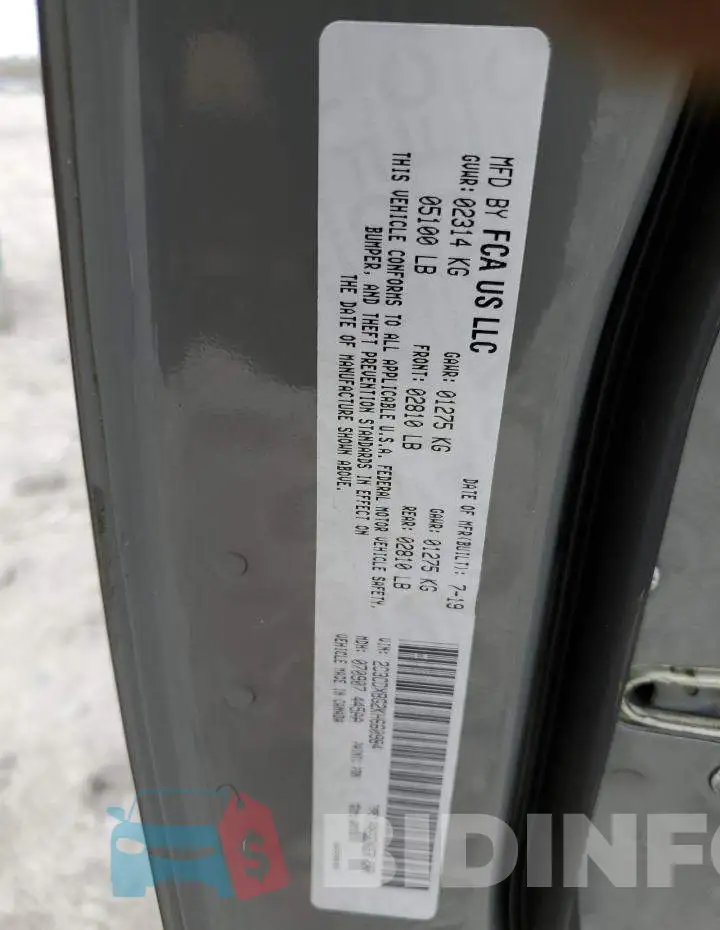 2C3CDXBG2KH660984 Photo# 12