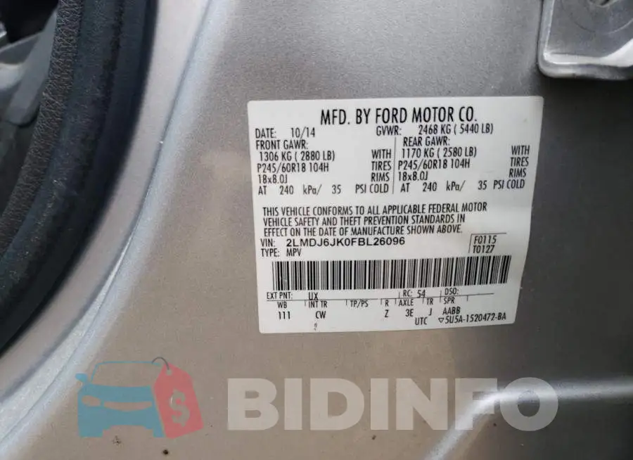 2LMDJ6JK0FBL26096 Photo# 12