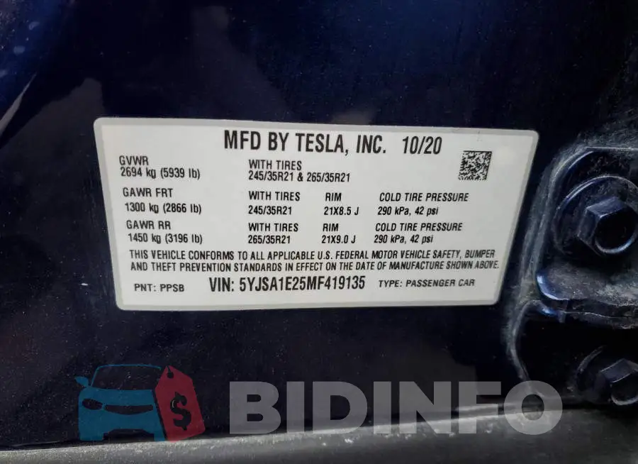 5YJSA1E25MF419135 Photo# 12