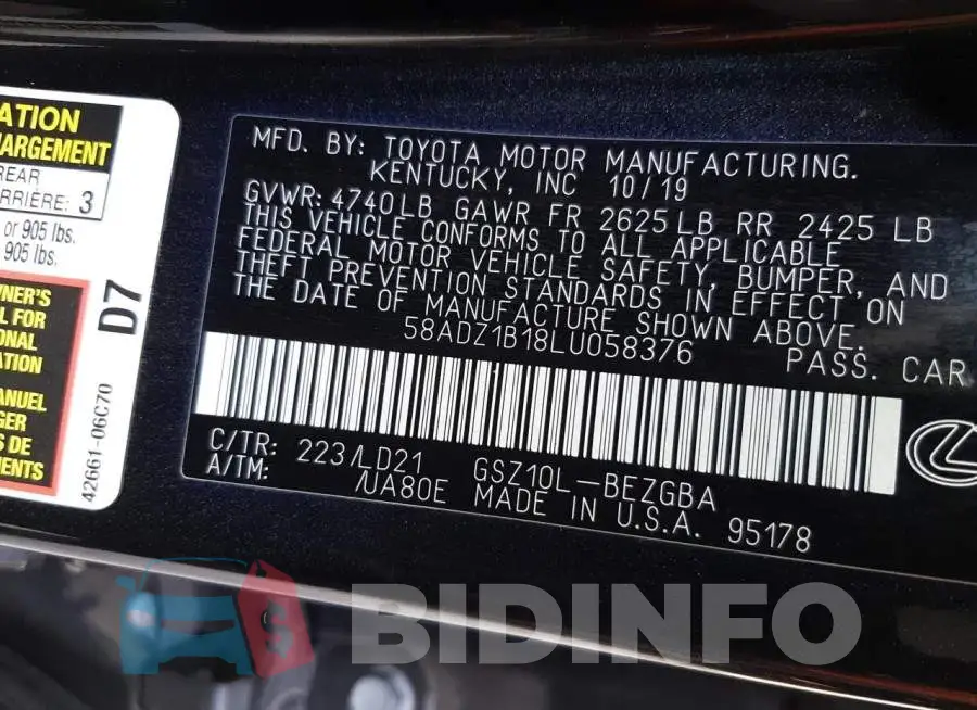 58ADZ1B18LU058376 Photo# 12