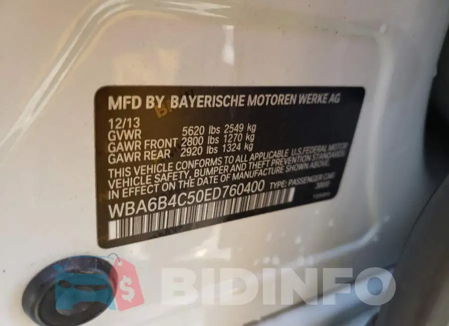 WBA6B4C50ED760400 Photo# 12