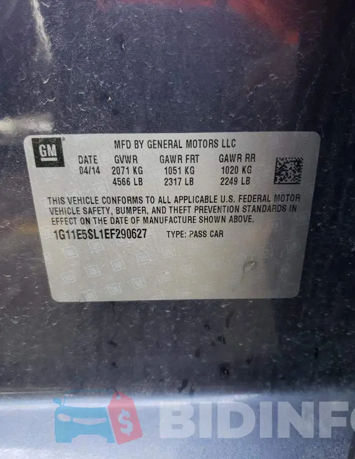 1G11E5SL1EF290627 Photo# 13